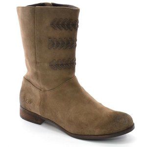 Ugg Cailyn Brown Antiqued Suede Zip Boots 9 / 40
